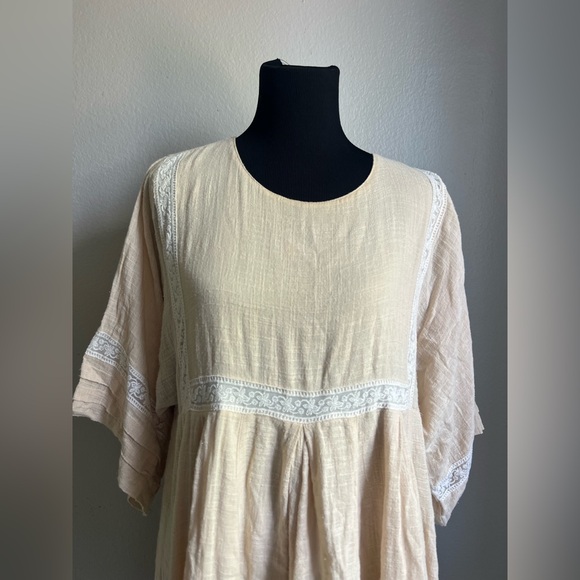 Spell & The Gypsy Collective Paloma Mini Dress Cream Boho Large - Picture 4 of 8